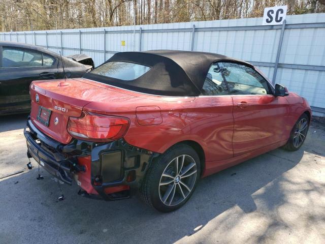 WBA2K1C53KVD41916 - 2019 BMW 230XI RED photo 3