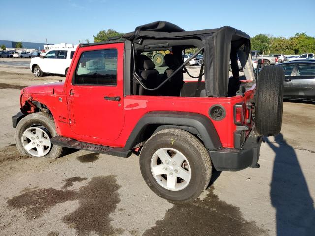 1C4AJWAG7EL320826 - 2014 JEEP WRANGLER SPORT RED photo 2