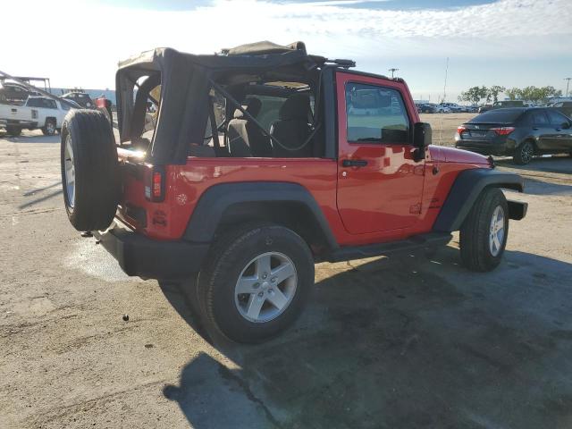 1C4AJWAG7EL320826 - 2014 JEEP WRANGLER SPORT RED photo 3