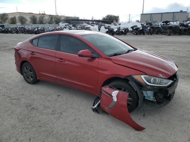 KMHD84LF0HU210924 - 2017 HYUNDAI ELANTRA SE RED photo 4