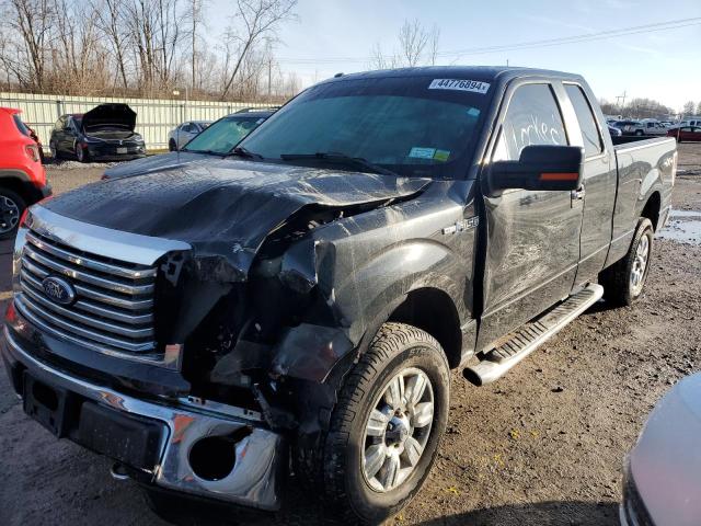 1FTEX1EM0CFA37568 - 2012 FORD F150 SUPER CAB BLACK photo 1