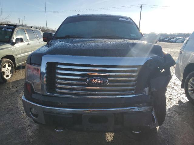 1FTEX1EM0CFA37568 - 2012 FORD F150 SUPER CAB BLACK photo 5