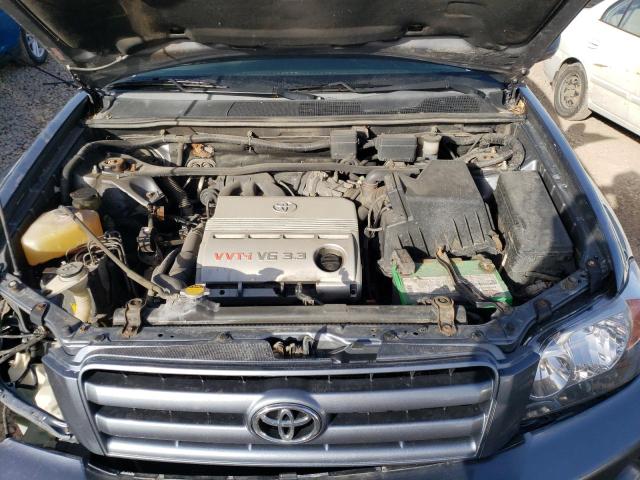 JTEEP21A840035150 - 2004 TOYOTA HIGHLANDER BLUE photo 11