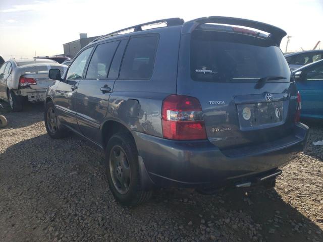 JTEEP21A840035150 - 2004 TOYOTA HIGHLANDER BLUE photo 2