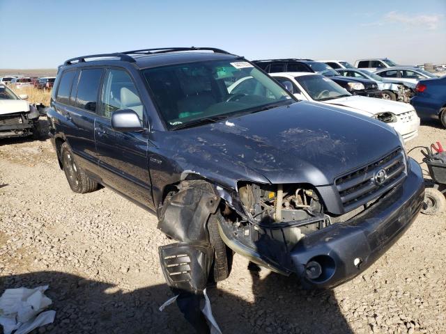 JTEEP21A840035150 - 2004 TOYOTA HIGHLANDER BLUE photo 4