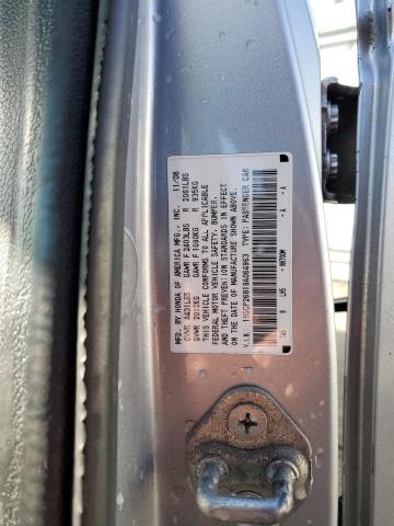 1HGCP26819A064963 - 2009 HONDA ACCORD EXL SILVER photo 12