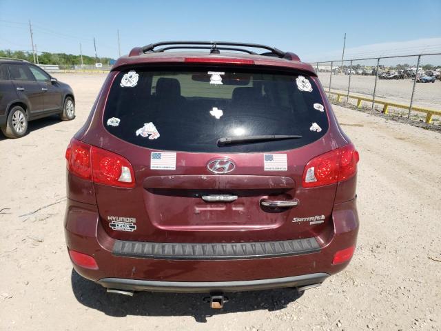 5NMSH13E19H245479 - 2009 HYUNDAI SANTA FE SE MAROON photo 6