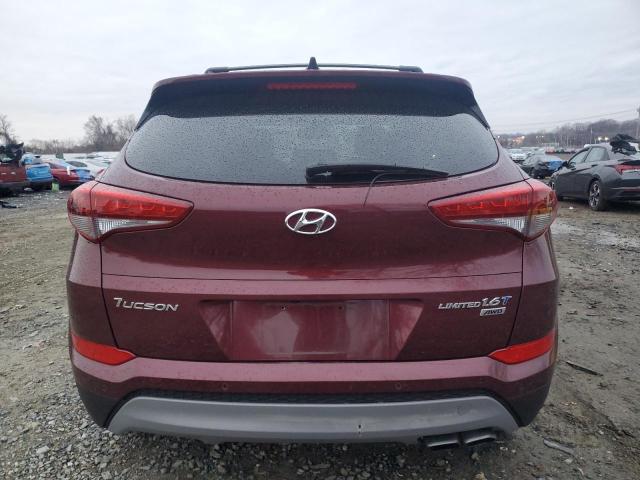 KM8J3CA28JU643876 - 2018 HYUNDAI TUCSON VALUE MAROON photo 6