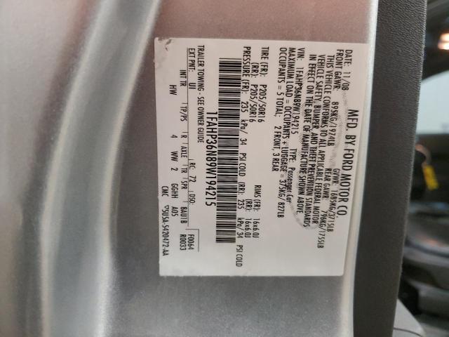 1FAHP36N89W194215 - 2009 FORD FOCUS SES SILVER photo 13