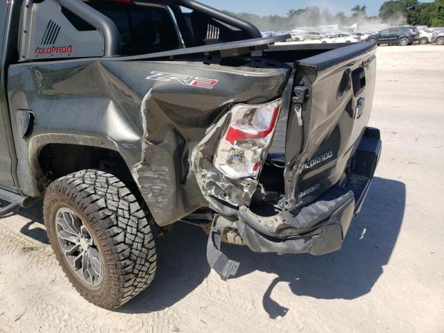 1GCPTEE14H1274134 - 2017 CHEVROLET COLORADO ZR2 GREEN photo 9