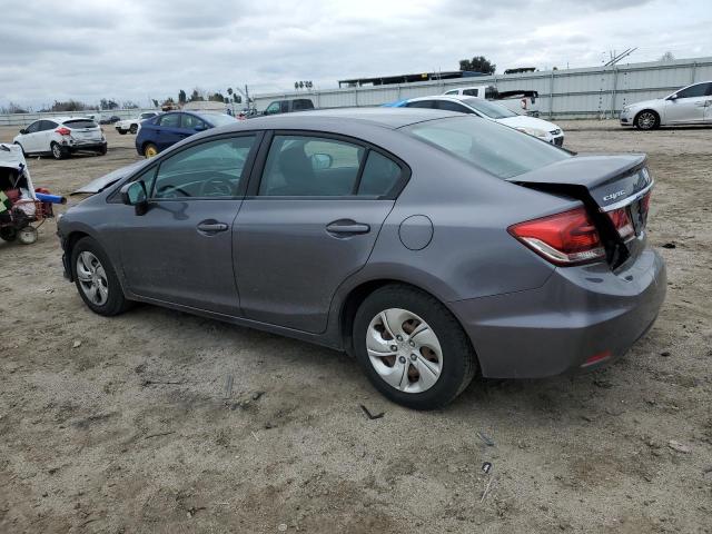 19XFB2F52EE271627 - 2014 HONDA CIVIC LX GRAY photo 2