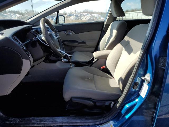 2HGFB2F42DH027164 - 2013 HONDA CIVIC LX BLUE photo 7