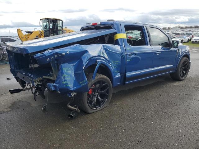 1FTFW1E59PKE41627 - 2023 FORD F150 SUPERCREW BLUE photo 3