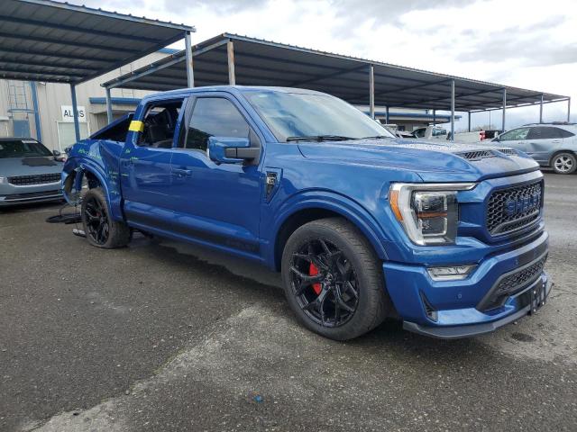 1FTFW1E59PKE41627 - 2023 FORD F150 SUPERCREW BLUE photo 4