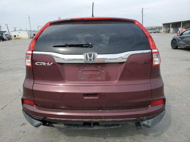 2HKRM3H52FH510066 - 2015 HONDA CR-V EX MAROON photo 6