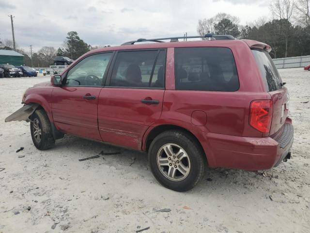 2HKYF18563H536451 - 2003 HONDA PILOT EXL RED photo 2