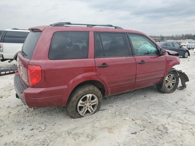 2HKYF18563H536451 - 2003 HONDA PILOT EXL RED photo 3