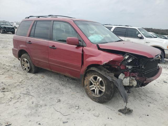 2HKYF18563H536451 - 2003 HONDA PILOT EXL RED photo 4