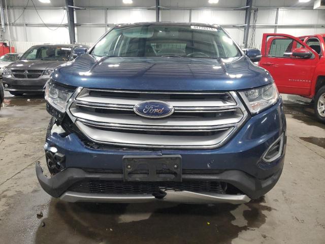 2FMPK4J84HBB80500 - 2017 FORD EDGE SEL BLUE photo 5