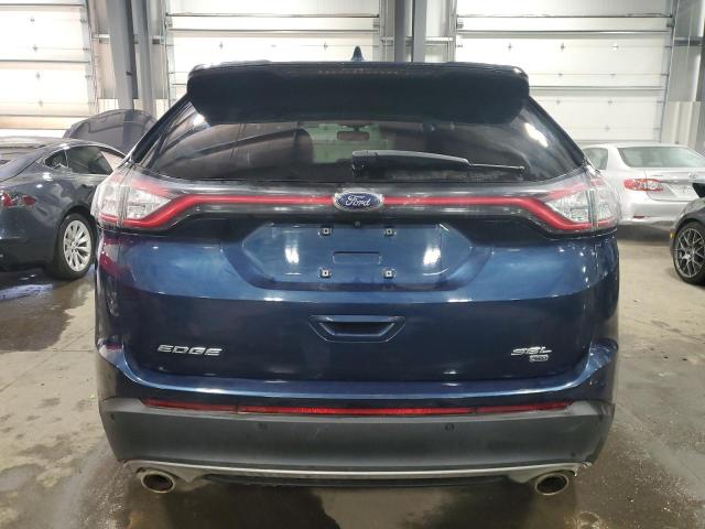 2FMPK4J84HBB80500 - 2017 FORD EDGE SEL BLUE photo 6