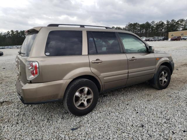 5FNYF28578B003763 - 2008 HONDA PILOT EXL BEIGE photo 3