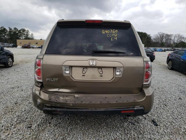 5FNYF28578B003763 - 2008 HONDA PILOT EXL BEIGE photo 6