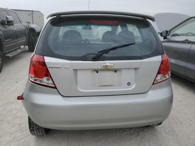 KL1TG666X6B555131 - 2006 CHEVROLET AVEO LT SILVER photo 6