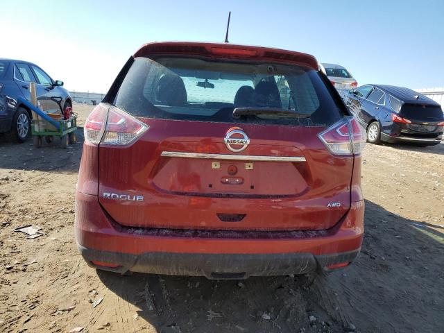 5N1AT2MV5GC841250 - 2016 NISSAN ROGUE S RED photo 6