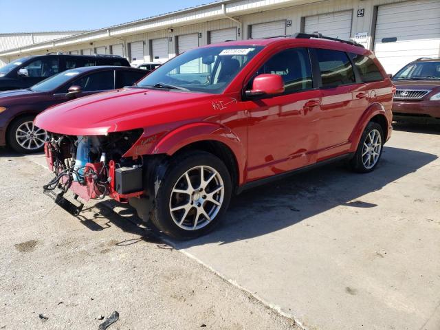 3C4PDDEG3ET220257 - 2014 DODGE JOURNEY R/T RED photo 1