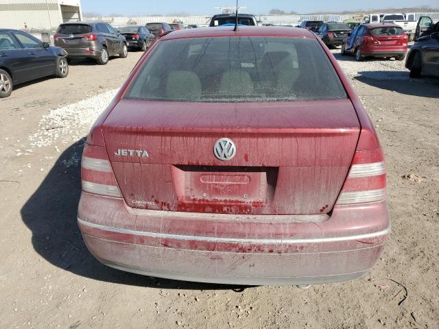 3VWSK69M44M091706 - 2004 VOLKSWAGEN JETTA GLS RED photo 6