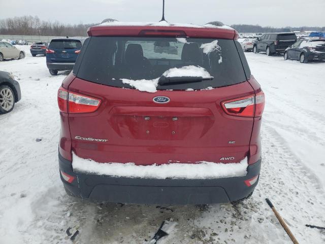 MAJ6S3GLXLC317217 - 2020 FORD ECOSPORT SE წითელი ფოტო 6