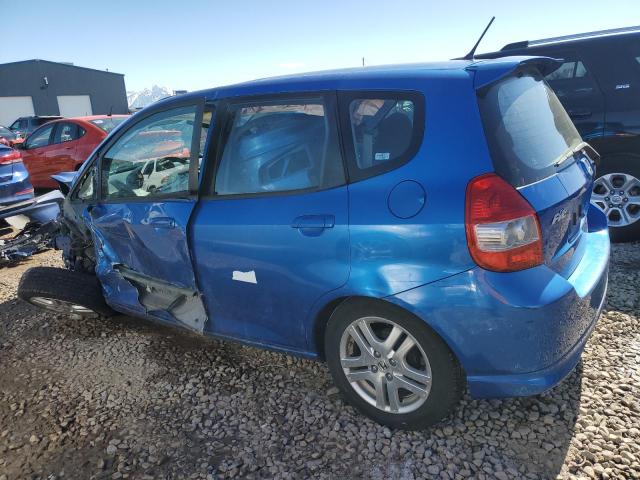 JHMGD38628S067792 - 2008 HONDA FIT SPORT BLUE photo 2