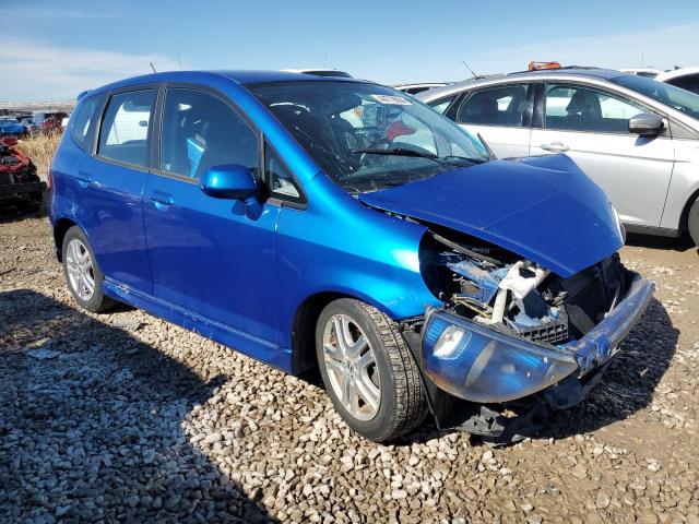 JHMGD38628S067792 - 2008 HONDA FIT SPORT BLUE photo 4