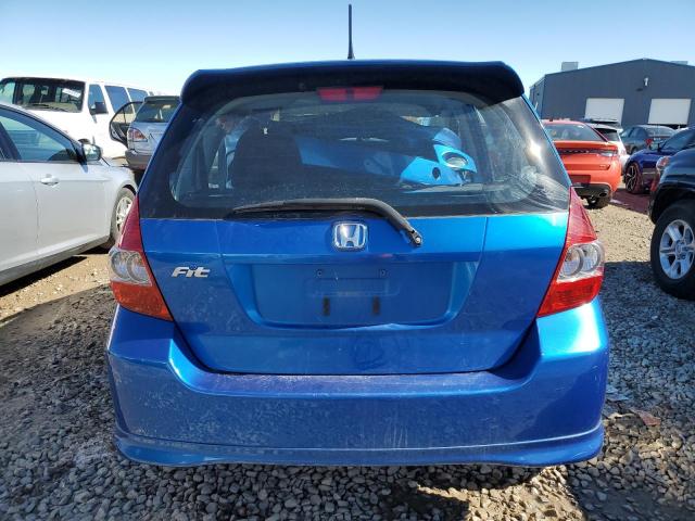 JHMGD38628S067792 - 2008 HONDA FIT SPORT BLUE photo 6