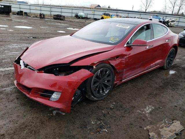 5YJSA1E20JF274193 - 2018 TESLA MODEL S Կարմիր լուսանկար 1