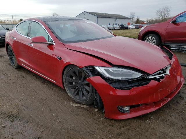 5YJSA1E20JF274193 - 2018 TESLA MODEL S Կարմիր լուսանկար 4