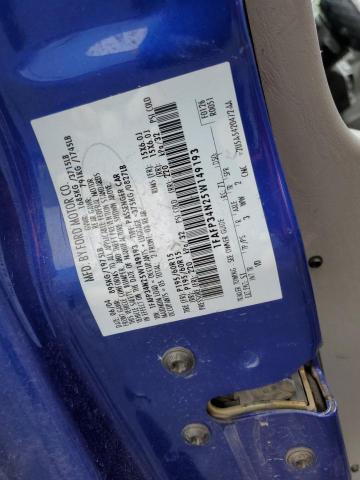 1FAFP34N25W149193 - 2005 FORD FOCUS ZX4 BLUE photo 13