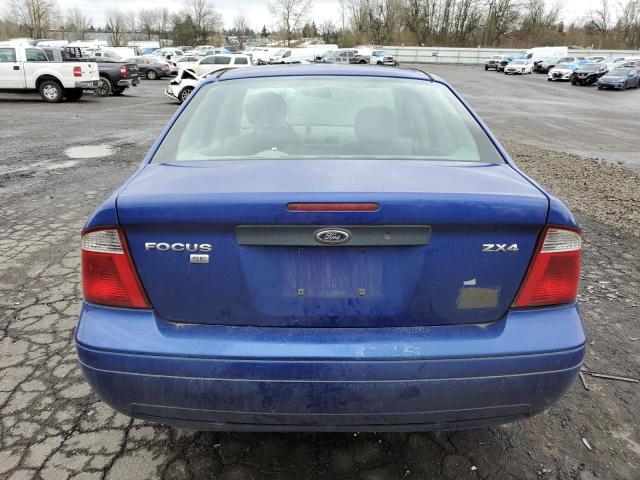 1FAFP34N25W149193 - 2005 FORD FOCUS ZX4 BLUE photo 6