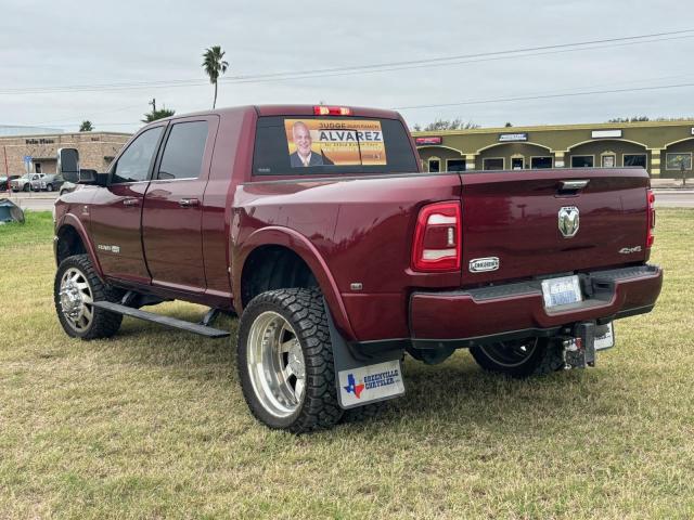 3C63RRNLXNG153702 - 2022 RAM 3500 LONGHORN BURGUNDY photo 3