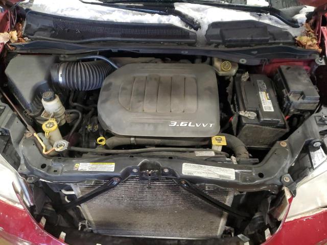 2C4RC1CG0CR414466 - 2012 CHRYSLER TOWN & COU TOURING L RED photo 12