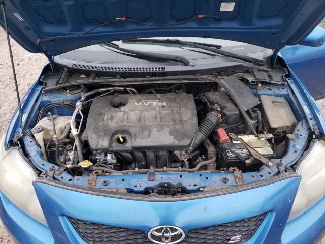 1NXBU40E89Z021356 - 2009 TOYOTA COROLLA BASE BLUE photo 11