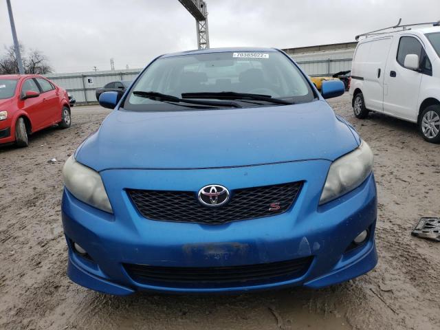 1NXBU40E89Z021356 - 2009 TOYOTA COROLLA BASE BLUE photo 5