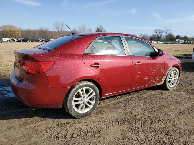 KNAFU4A26B5361953 - 2011 KIA FORTE EX RED photo 3