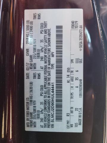 5LMCJ2D90HUL44441 - 2017 LINCOLN MKC SELECT Շագանակագույն լուսանկար 13