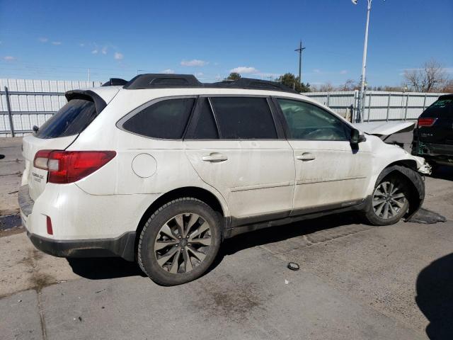 4S4BSANC9H3323237 - 2017 SUBARU OUTBACK 2.5I LIMITED WHITE photo 3