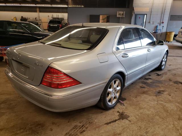 WDBNG83J54A430402 - 2004 MERCEDES-BENZ S 430 4MATIC SILVER photo 3