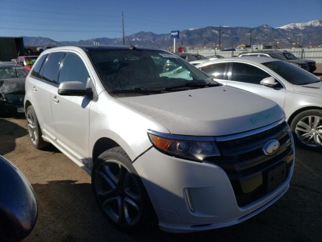 2FMDK3AK9EBA05051 - 2014 FORD EDGE SPORT WHITE photo 4