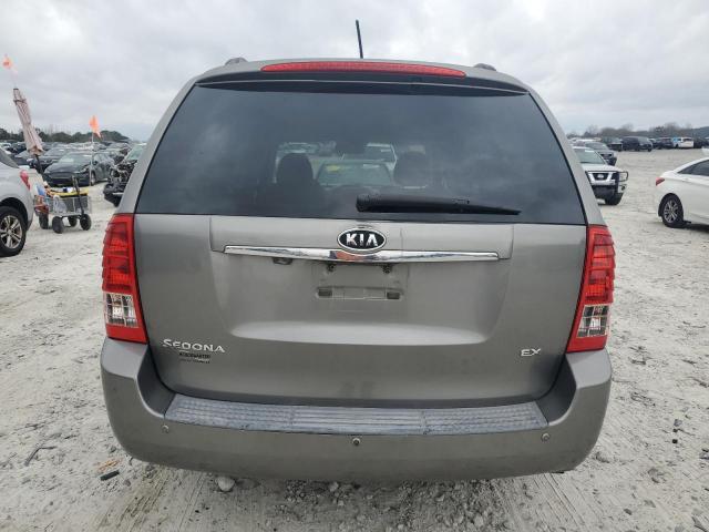 KNDMH4C78B6393062 - 2011 KIA SEDONA EX GRAY photo 6