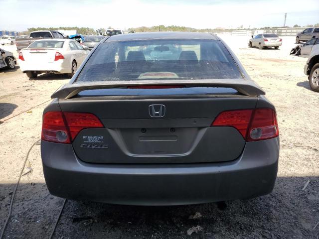 2HGFA16567H302139 - 2007 HONDA CIVIC LX GRAY photo 6