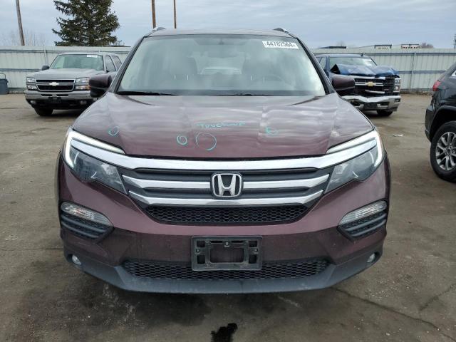 5FNYF6H50GB090296 - 2016 HONDA PILOT EXL BURGUNDY photo 5